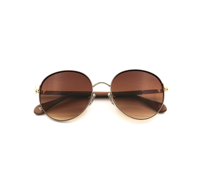 Proveedor óptico , Mundo Gafas , HS-6813 , Beige 52-18-140 , Gafas de sol ,