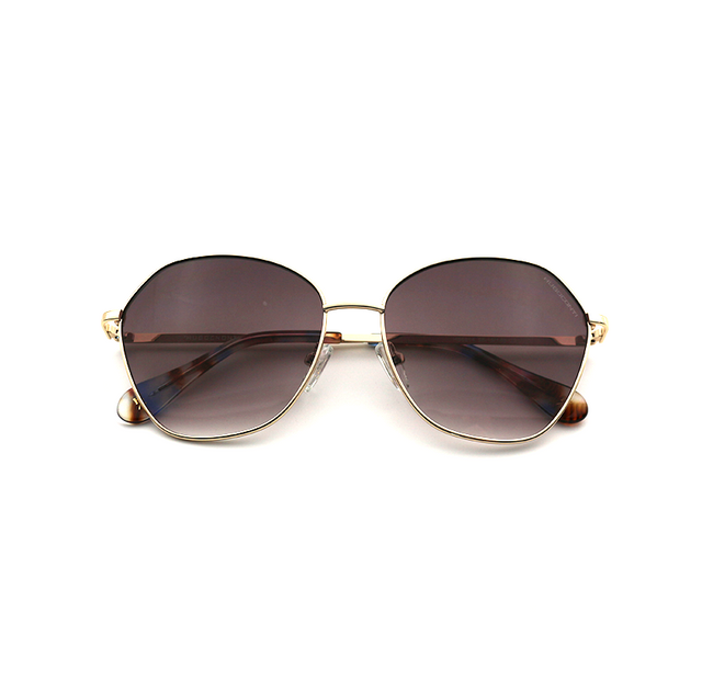 Proveedor óptico , Mundo Gafas , HS-6814 , Oro-rosa 56-15-140 , Gafas de sol ,
