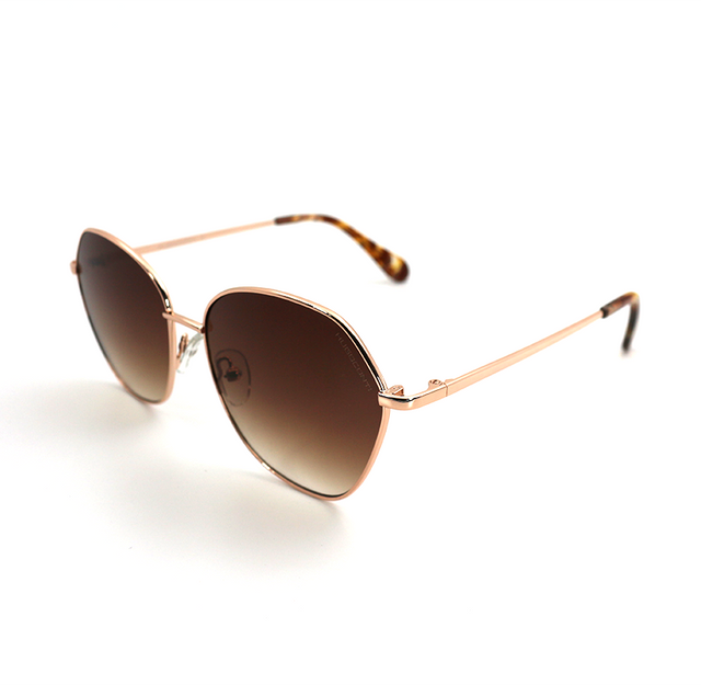Proveedor óptico , Mundo Gafas , HS-6814 , Dorado 56-15-140 , Gafas de sol ,