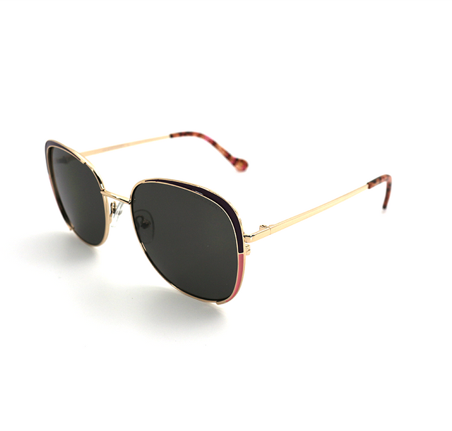 Proveedor óptico , Mundo Gafas , HS-6815 , Morado 54-20-140 , Gafas de sol ,