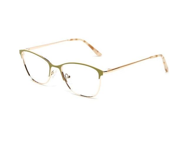 Proveedor óptico , Mundo Gafas , HX-8173 , Dorado 52-17-140 , Gafas de Graduado ,