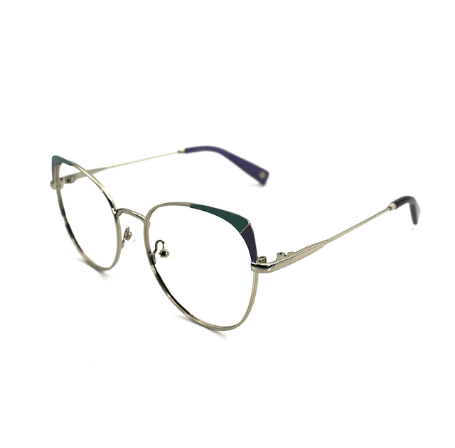 Proveedor óptico , Mundo Gafas , HX-8211 , Azul 53-18-140 , Gafas de Graduado ,