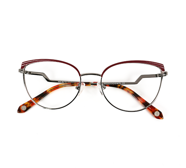 Proveedor óptico , Mundo Gafas , HX-8216 , Granate 52-18-140 , Graduado ,