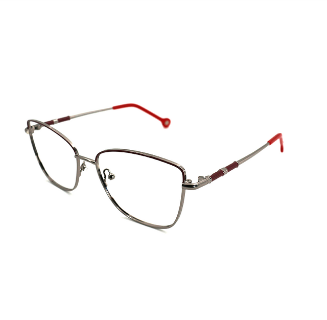 Proveedor óptico , Mundo Gafas , HX-8217 , Rojo 54-16-140 , Gafas de Graduado ,