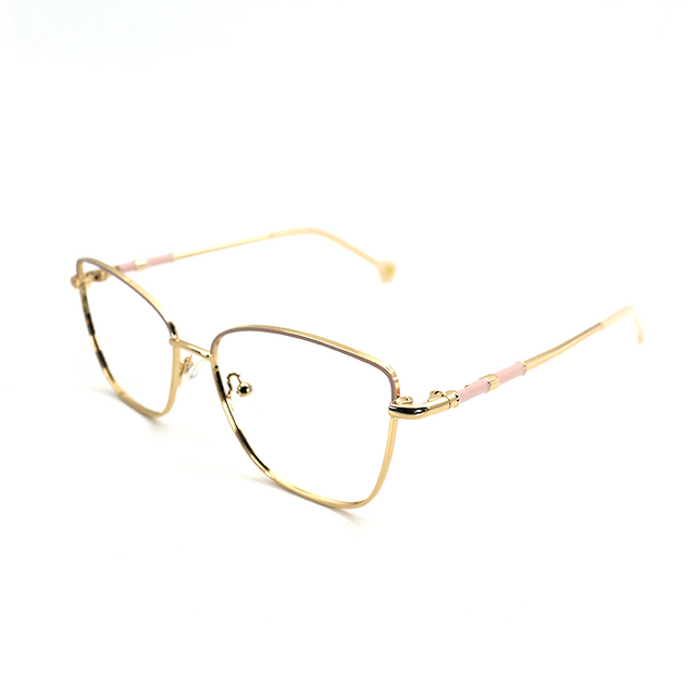 Proveedor óptico , Mundo Gafas , HX-8217 , Rosa 54-16-140 , Gafas de Graduado ,