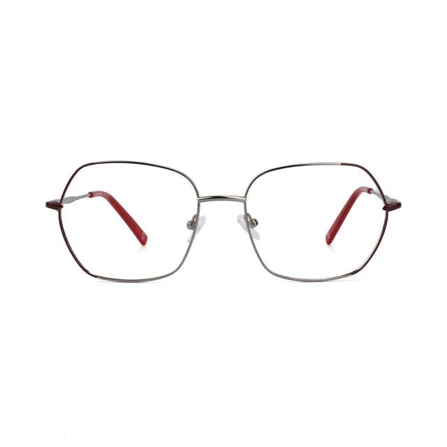 Proveedor óptico , Mundo Gafas , HX-8219 , Granate 56-18-140 , Gafas de Graduado ,