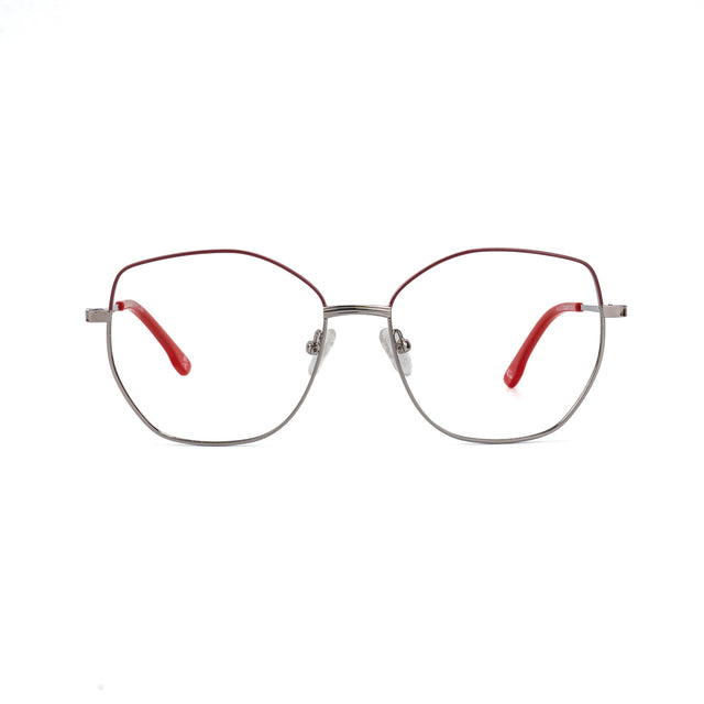 Proveedor óptico , Mundo Gafas , HX-8220 , Granate 55-16-140 , Gafas de Graduado ,