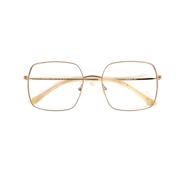 Proveedor óptico , Mundo Gafas , HX-8221 , Beige 55-18-140 , Gafas de Graduado ,