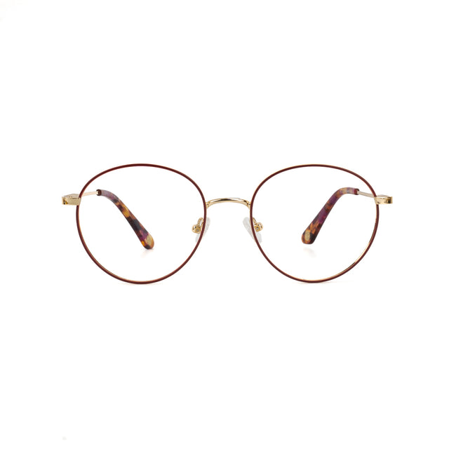 Proveedor óptico , Mundo Gafas , HX-8222 , Granate 51-18-142 , Gafas de Graduado ,