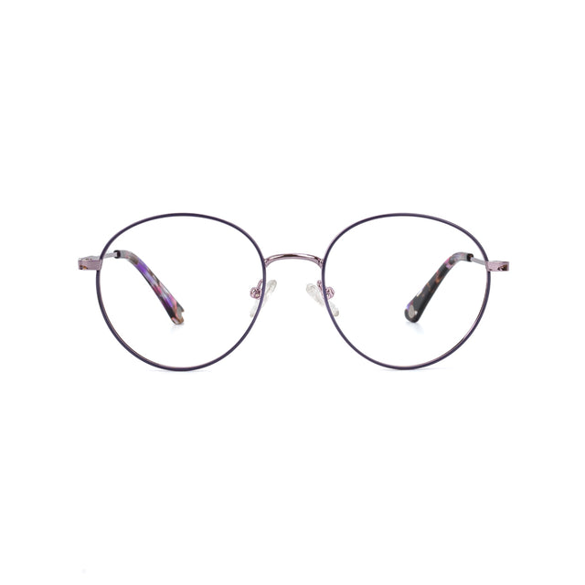 Proveedor óptico , Mundo Gafas , HX-8222 , Morado 51-18-142 , Gafas de Graduado ,