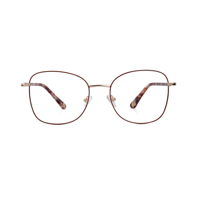 Proveedor óptico , Mundo Gafas , HX-8227 , Rojo 54-18-142 , Gafas de Graduado ,