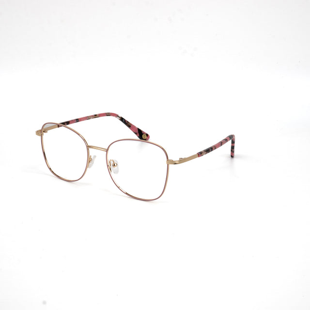 Proveedor óptico , Mundo Gafas , HX-8227 , Rosa 54-18-142 , Gafas de Graduado ,