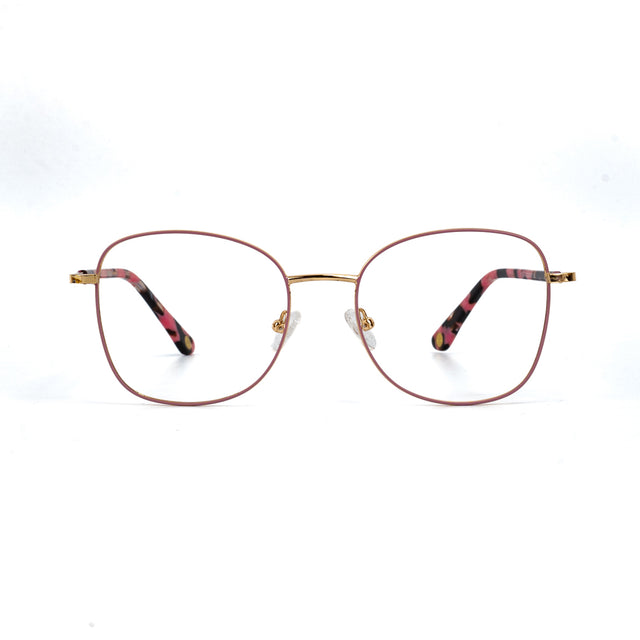 Proveedor óptico , Mundo Gafas , HX-8227 , Rosa 54-18-142 , Gafas de Graduado ,