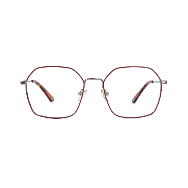 Proveedor óptico , Mundo Gafas , HX-8229 , Granate 55-18-140 , Gafas de Graduado ,