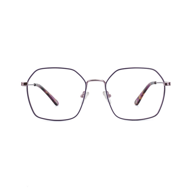 Proveedor óptico , Mundo Gafas , HX-8229 , Morado 55-18-140 , Gafas de Graduado ,