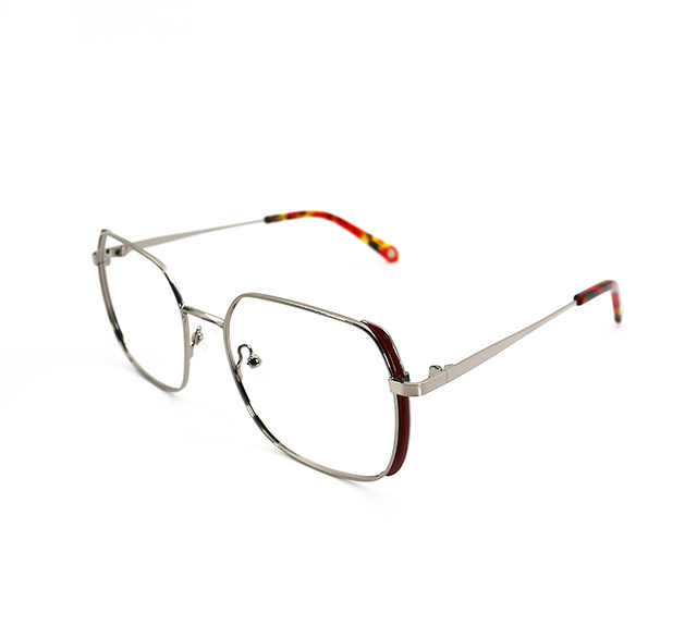 Proveedor óptico , Mundo Gafas , HX-8233 , Rojo 54-18-142 , Gafas de Graduado ,