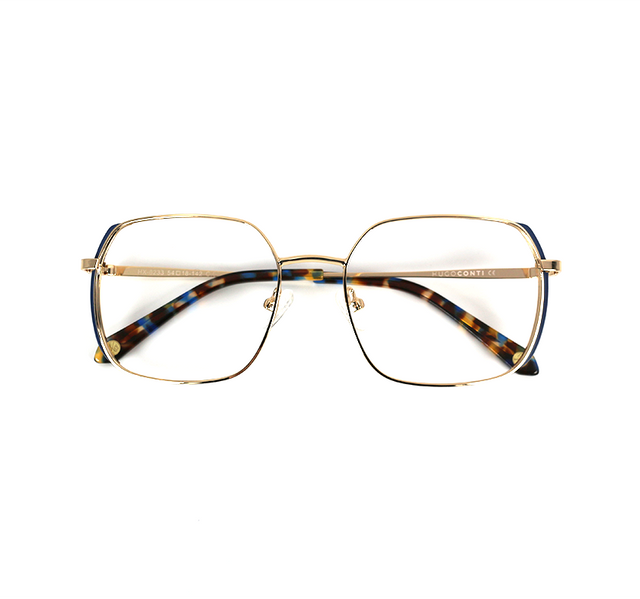 Proveedor óptico , Mundo Gafas , HX-8233 , Azul 54-18-142 , Gafas de Graduado ,