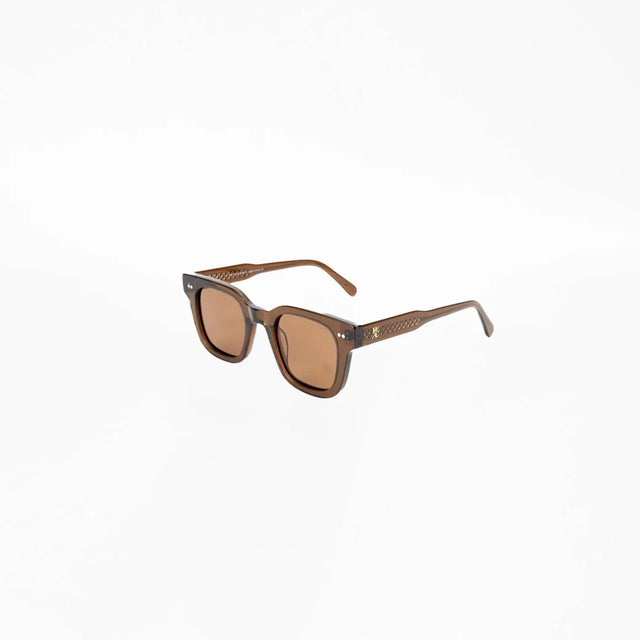 Proveedor óptico , Mundo Gafas , HM-5285 , Marrón 45-24-145 , Gafas de sol ,