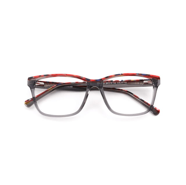 Proveedor óptico , Mundo Gafas , SE-2001 , Gris 54-15-140 , Gafas de Graduado ,