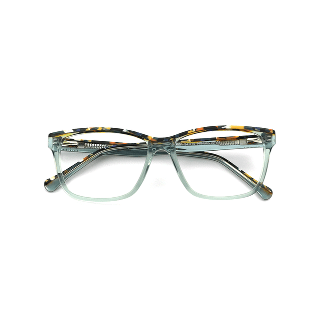 Proveedor óptico , Mundo Gafas , SE-2001 , Verde 54-15-140 , Gafas de Graduado ,