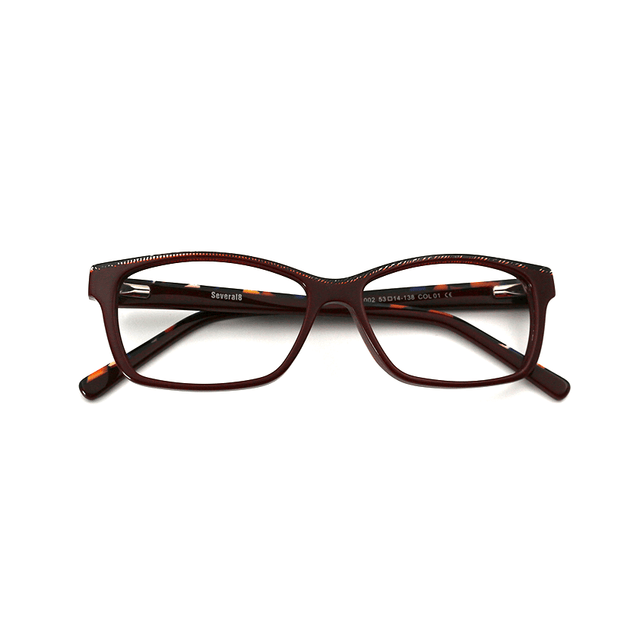 Proveedor óptico , Mundo Gafas , SE-2002 , Granate 53-14-138 , Gafas de Graduado ,
