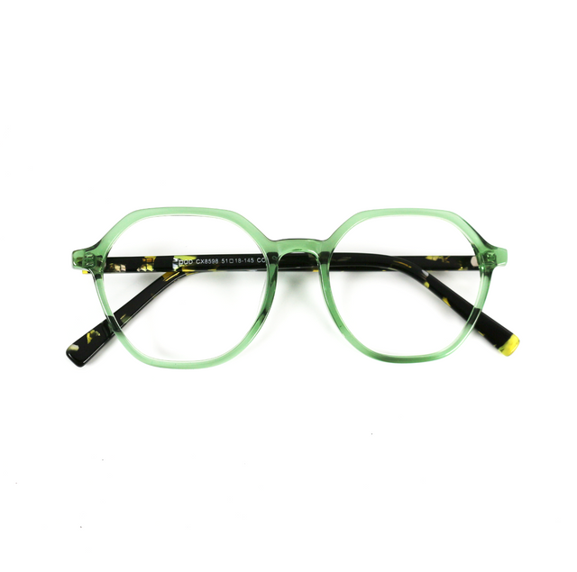 Proveedor óptico , Mundo Gafas , CX-8598 , Verde 51-18-145 , Graduado ,