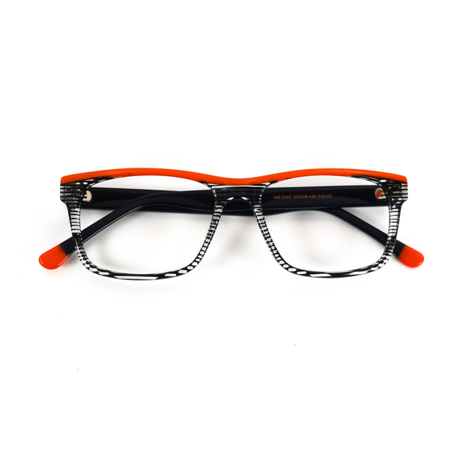 Proveedor óptico , Mundo Gafas , HM-5342 , Negro 53-16-145 , Graduado ,