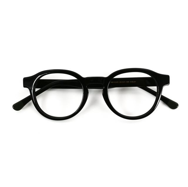 Proveedor óptico , Mundo Gafas , HM-5345 , Negro 46-21-145 , Graduado ,