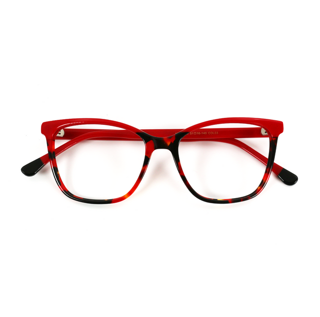Proveedor óptico , Mundo Gafas , HM-5349 , Rojo 51-16-140 , Graduado ,