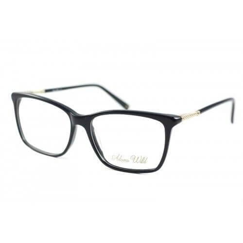 Proveedor óptico , Mundo Gafas , AW-026 , Negro 54-15-140 , Gafas de Graduado ,