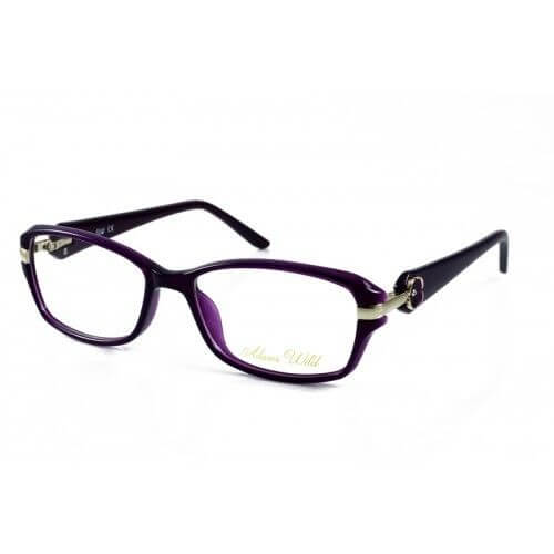 Proveedor óptico , Mundo Gafas , AW-307 , Morado 52-17-135 , Gafas de Graduado ,