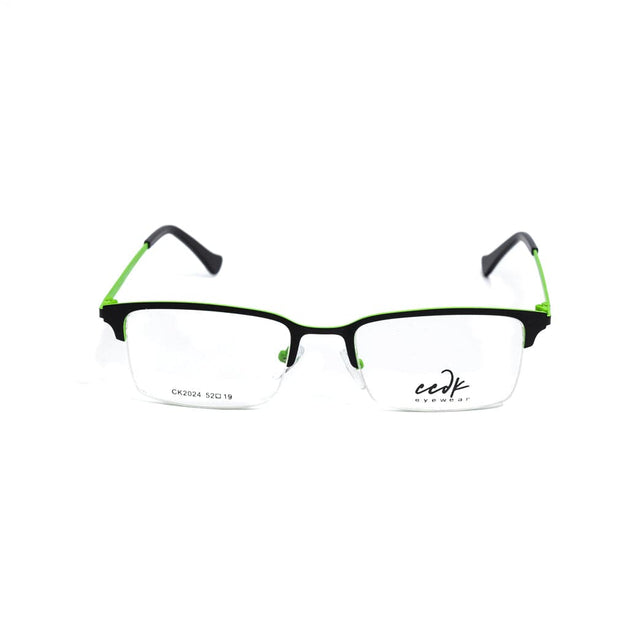 Proveedor óptico , Mundo Gafas , CK-2024R , Verde 52-19-140 , Gafas de Graduado ,