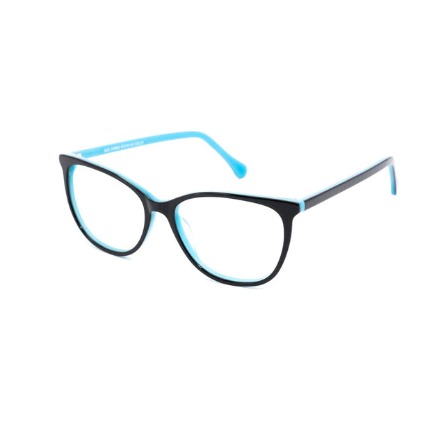 Proveedor óptico , Mundo Gafas , CX-8525 , Azul 53-16-142 , Gafas de Graduado ,