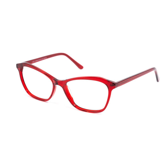 Proveedor óptico , Mundo Gafas , CX-8550 , Rojo 54-16-142 , Gafas de Graduado ,