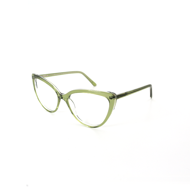 Proveedor óptico , Mundo Gafas , CX-8551 , Verde 55-17-154 , Gafas de Graduado ,