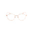 Proveedor óptico , Mundo Gafas , H-8604 , Oro-rosa 48-20-140 , Gafas de Graduado ,