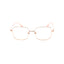 Proveedor óptico , Mundo Gafas , H-8606 , Oro-rosa 52-17-145 , Gafas de Graduado ,