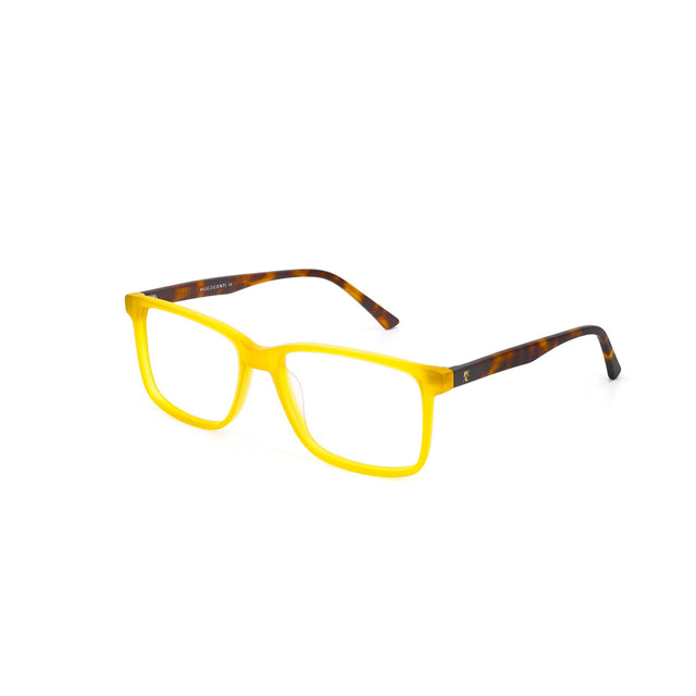 Proveedor óptico , Mundo Gafas , HM-5309 , Amarillo 55-16-145 , Gafas de Graduado ,