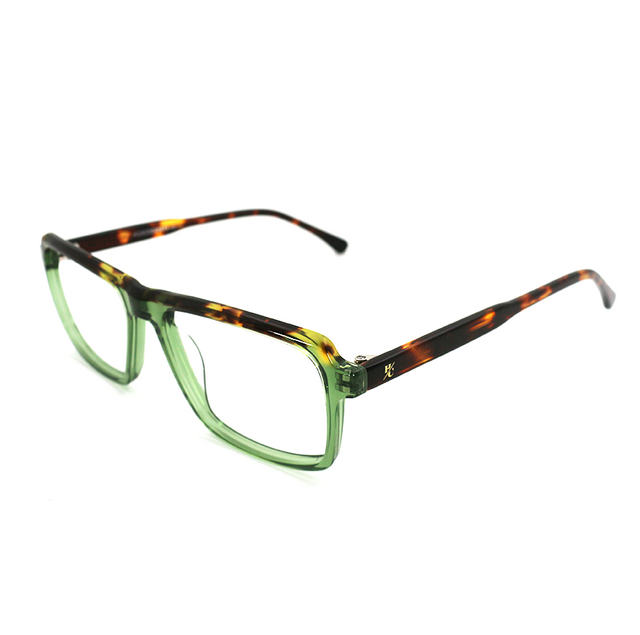 Proveedor óptico , Mundo Gafas , HM-5334 , Verde 55-17-145 , Gafas de Graduado ,