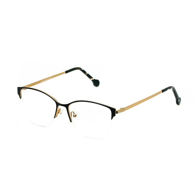 Proveedor óptico , Mundo Gafas , HX-8179 , Negro 54-16-135 , Gafas de Graduado ,