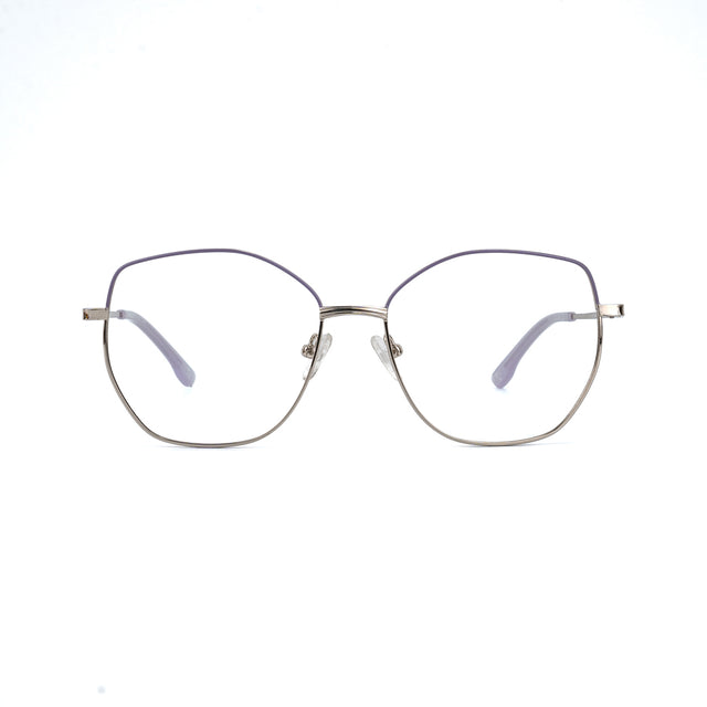 Proveedor óptico , Mundo Gafas , HX-8220 , Morado 55-16-140 , Gafas de Graduado ,
