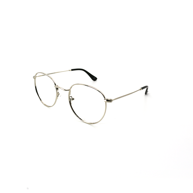 Proveedor óptico , Mundo Gafas , HX-8235 , Plateado 50-21-135 , Graduado ,
