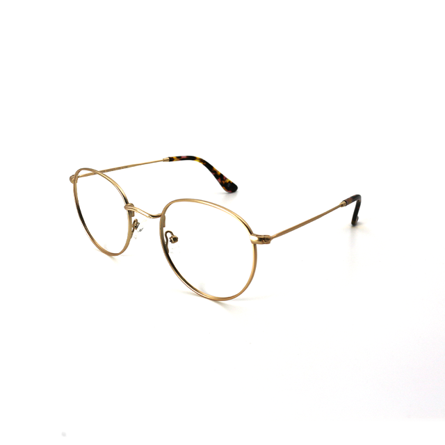Proveedor óptico , Mundo Gafas , HX-8235 , Dorado 50-21-135 , Graduado ,