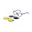 Proveedor óptico , Mundo Gafas , HZ-8504 , Azul 53-17-140 , Gafas de Graduado ,