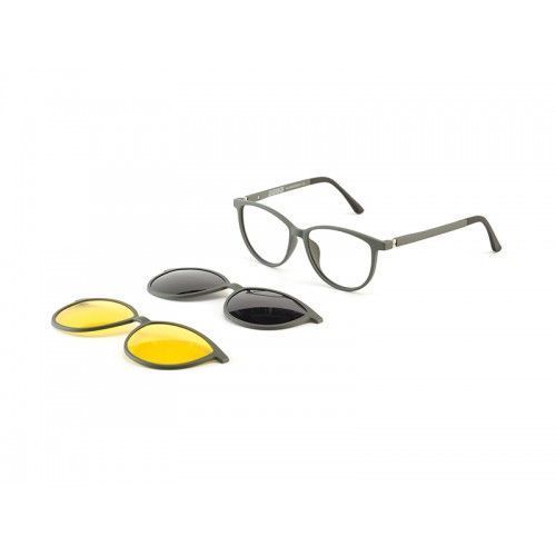 Proveedor óptico , Mundo Gafas , HZ-8504 , Gris 53-17-140 , Gafas de Graduado ,