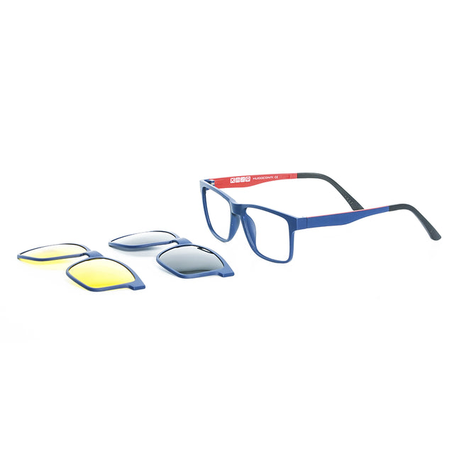 Proveedor óptico , Mundo Gafas , HZ-8512 , Azul 53-18-140 , Gafas de Graduado ,
