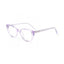 Proveedor óptico , Mundo Gafas , CX-8500 , Morado 53-17-140 , Gafas de Graduado ,